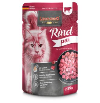 32x85g Leonardo Finest Selection Marha pur tasakos nedves macskatáp - Kisállat kiegészítők webáruház - állateledelek