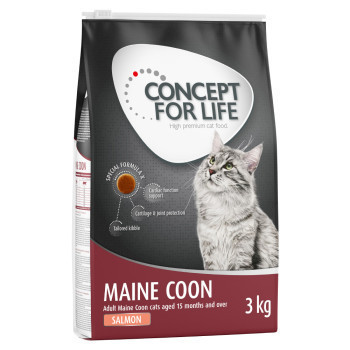 3x3kg Concept for Life Maine Coon Adult lazac gabonamentes száraz macskatáp - Kisállat kiegészítők webáruház - állateledelek