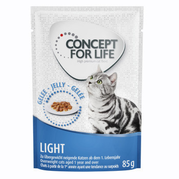 48x85g Concept for Life Light nedves macskatáp aszpikban - Kisállat kiegészítők webáruház - állateledelek