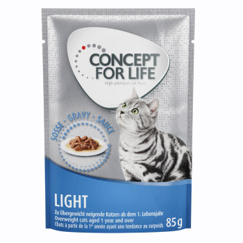 48x85g Concept for Life Light nedves macskatáp szószban - Kisállat kiegészítők webáruház - állateledelek