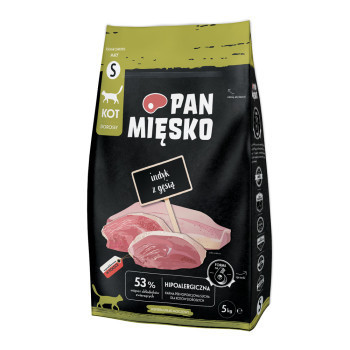 5kg Pan Mięsko Cat pulyka libával Small száraz macskatáp - Kisállat kiegészítők webáruház - állateledelek