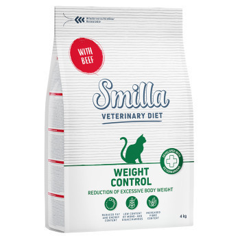 5x4kg Smilla Veterinary Diet Weight Control marha száraz macskatáp - Kisállat kiegészítők webáruház - állateledelek