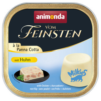 64x100g Animonda Vom Feinsten Adult à la Panna Cotta csirke nedves macskatáp - Kisállat kiegészítők webáruház - állateledelek