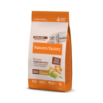 2x7kg Nature's Variety Healthy Grains Sterilised csirke száraz macskatáp - Kisállat kiegészítők webáruház - állateledelek