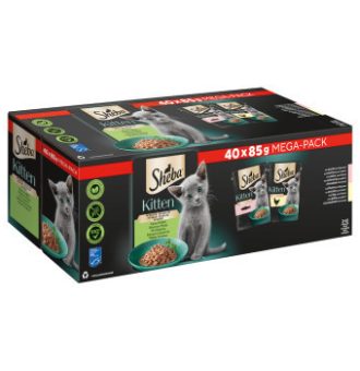 80x85g Sheba Kitten variációk Finom változatosság szószban nedves macskatáp - Kisállat kiegészítők webáruház - állateledelek
