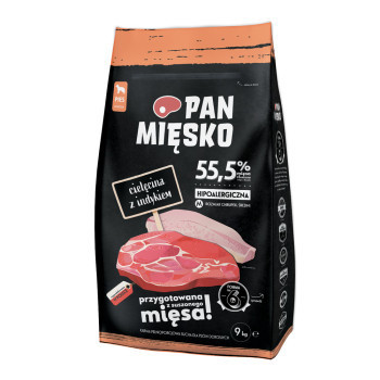 2x9kg Pan Mięsko Medium borjú és pulyka száraz kutyatáp - Kisállat kiegészítők webáruház - állateledelek