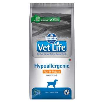 Farmina Vet Life Dog Hypoallergenic hal & burgonya - 2 x 12 kg - Kisállat kiegészítők webáruház - állateledelek