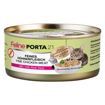 Feline Porta 21 gazdaságos csomag - 24 x 156 g - Csirke & aloe vera - Kisállat kiegészítők webáruház - állateledelek