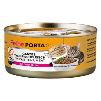 Feline Porta 21 gazdaságos csomag - 24 x 156 g - Tonhal & surimi - Kisállat kiegészítők webáruház - állateledelek