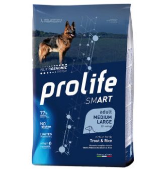 2x12kg Prolife Smart Adult Medium / Large pisztráng és rizs - Kisállat kiegészítők webáruház - állateledelek