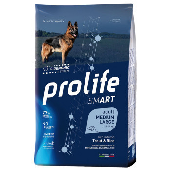 2x12kg Prolife Smart Adult Medium / Large pisztráng és rizs - Kisállat kiegészítők webáruház - állateledelek