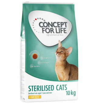 2x10kg Concept for Life Sterilised Cats csirke száraz macskatáp- javított receptúra! - Kisállat kiegészítők webáruház - állateledelek