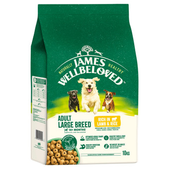 2x10kg James Wellbeloved Adult Large Breed Dog Hypoallergenic bárány & rizs száraz kutyatáp - Kisállat kiegészítők webáruház - állateledelek