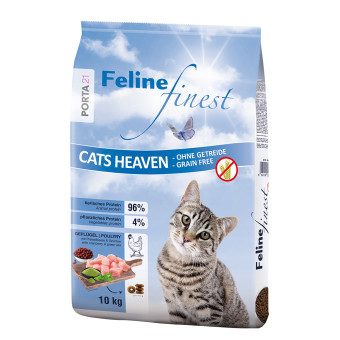 10kg Porta 21 Feline Finest Cats Heaven száraz macskatáp - Kisállat kiegészítők webáruház - állateledelek