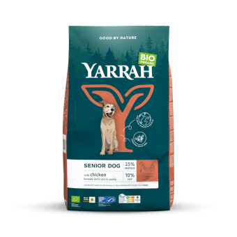 2x2kg Yarrah Bio Senior bio csirke száraz kutyatáp - Kisállat kiegészítők webáruház - állateledelek