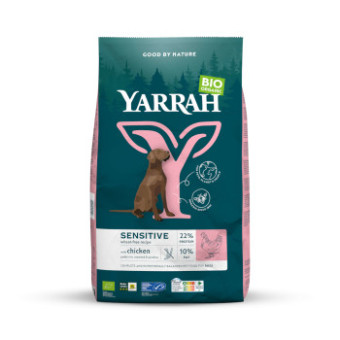 2x2kg Yarrah Bio Sensitive bio csirke & bio rizs száraz kutyatáp - Kisállat kiegészítők webáruház - állateledelek