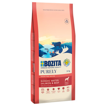 kg Bozita Dog Purely Adult Large Grain Free lazac & marha száraz kutyatáp - Kisállat kiegészítők webáruház - állateledelek