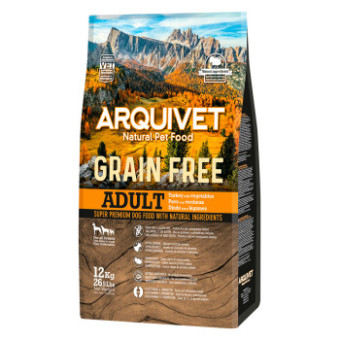 2x12kg Arquivet Dog Grain Free pulyka száraz kutyatáp - Kisállat kiegészítők webáruház - állateledelek