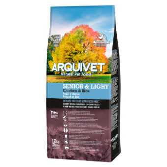 2x12kg Arquivet Dog Senior & Light csirke száraz kutyatáp - Kisállat kiegészítők webáruház - állateledelek