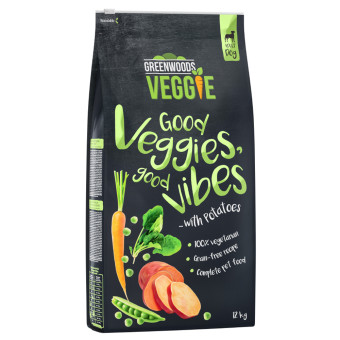 2x12kg Greenwoods száraz kutyatáp- Veggie (édes-)burgonya