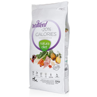 12kg Natura Diet Reduced -20% Calories pulyka száraz kutyatáp - Kisállat kiegészítők webáruház - állateledelek