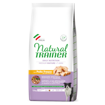 2x12kg Natural Trainer Mature Medium csirke száraz kutyatáp - Kisállat kiegészítők webáruház - állateledelek