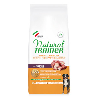 2x12kg Natural Trainer Sensitive Adult Medium & Maxi kacsa száraz kutyatáp - Kisállat kiegészítők webáruház - állateledelek