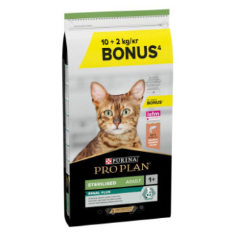 12kg PURINA PRO PLAN Sterilised Adult lazac száraz macskatáp 10+2kg ingyen - Kisállat kiegészítők webáruház - állateledelek