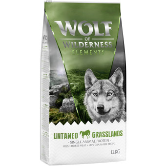 2x12kg Wolf of Wilderness Sensitiv "Untamed Grasslands" ló - gabonamentes száraz kutyatáp - Kisállat kiegészítők webáruház - állateledelek
