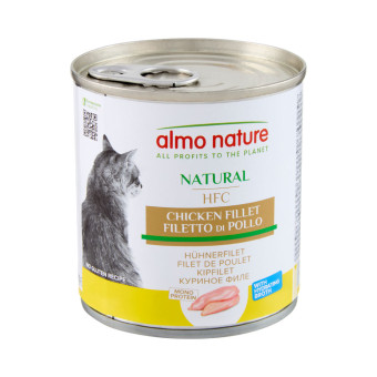 12x280g Almo Nature HFC Csirkefilé nedves macskatáp - Kisállat kiegészítők webáruház - állateledelek