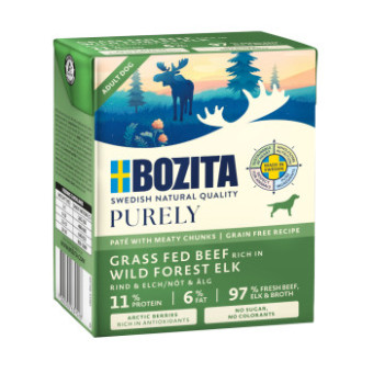 24x370g Bozita Purely Paté Jávorszarvas nedves kutyatáp - Kisállat kiegészítők webáruház - állateledelek