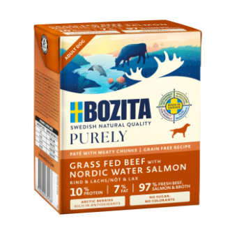 24x370g Bozita Purely Paté Lazac nedves kutyatáp - Kisállat kiegészítők webáruház - állateledelek