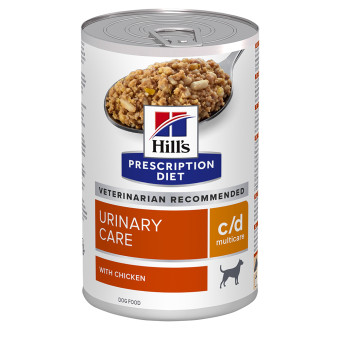 24x370g Hill's Prescription Diet c/d Multicare Urinary Care csirke nedves kutyatáp - Kisállat kiegészítők webáruház - állateledelek