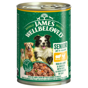 24x400g James Wellbeloved Senior Dog Hypoallergenic bárány & csirke pástétom nedves kutyatáp - Kisállat kiegészítők webáruház - állateledelek