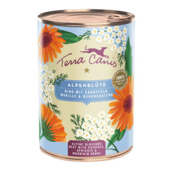 12x400g Terra Canis Menü Floralis Alpesi virág: marha 12x400g nedves kutyatáp - Kisállat kiegészítők webáruház - állateledelek