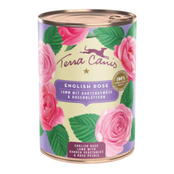 12x400g Terra Canis Menü Floralis Angol rózsa: bárány 12x400g nedves kutyatáp - Kisállat kiegészítők webáruház - állateledelek