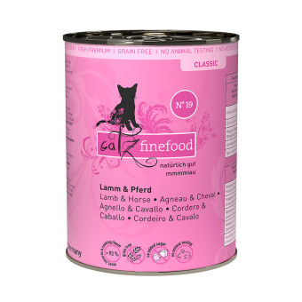 12x400g catz finefood No.19 bárány & ló konzerv nedves macskatáp - Kisállat kiegészítők webáruház - állateledelek