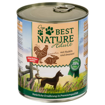 12x800g Best Nature Dog Adult Nyúl
