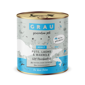 12x800g GRAU Adult Pulyka