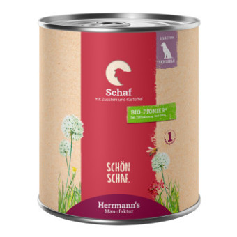 6x800g Herrmann´s Bio Menü Sensitive birka