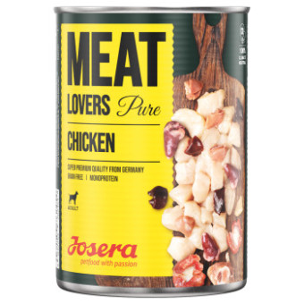12x800g Josera Meatlovers Pure Csirke nedves kutyaeledel - Kisállat kiegészítők webáruház - állateledelek