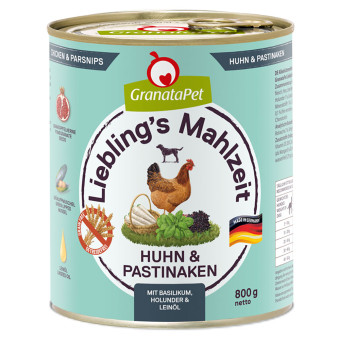 12x800g Liebling´s Mahlzeit nedves kutyatáp-Csirke