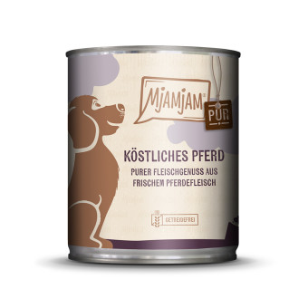 12x800g MjAMjAM tiszta húsélvezet ló pur nedves kutyatáp - Kisállat kiegészítők webáruház - állateledelek