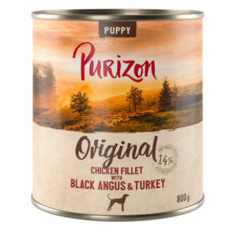 12x800g Purizon Puppy nedves kutyatáp - Csirkefilé