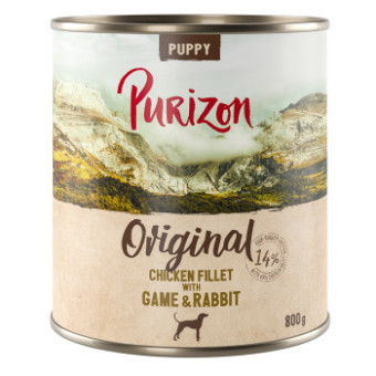 12x800g Purizon Puppy nedves kutyatáp - Csirkefilé