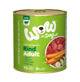 6x800g WOW Dog Adult marhahús nedves kutyatáp - Kisállat kiegészítők webáruház - állateledelek