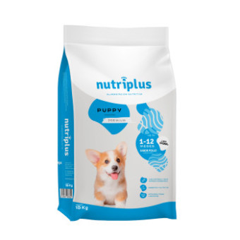 15kg Nutriplus Dog Puppy száraz kutyatáp 2x zooPont - Kisállat kiegészítők webáruház - állateledelek