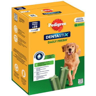 168db Pedigree Dentastix Fresh mindennapi frissesség nagy méretű kutyáknak (>25 kg) - Kisállat kiegészítők webáruház - állateledelek