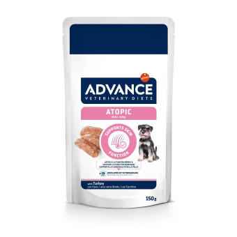 16x150g Advance Veterinary Diets Dog Atopic Mini nedves kutyatáp - Kisállat kiegészítők webáruház - állateledelek