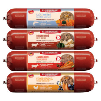 16x400g Fleischeslust Classic Mix csomag (4 változattal) nedves kutyatáp - Kisállat kiegészítők webáruház - állateledelek